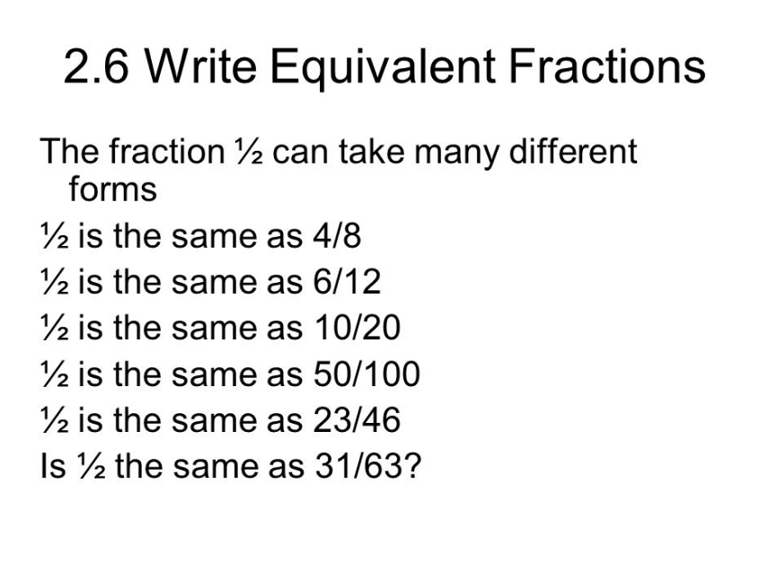 What is 2.6 as a Fraction