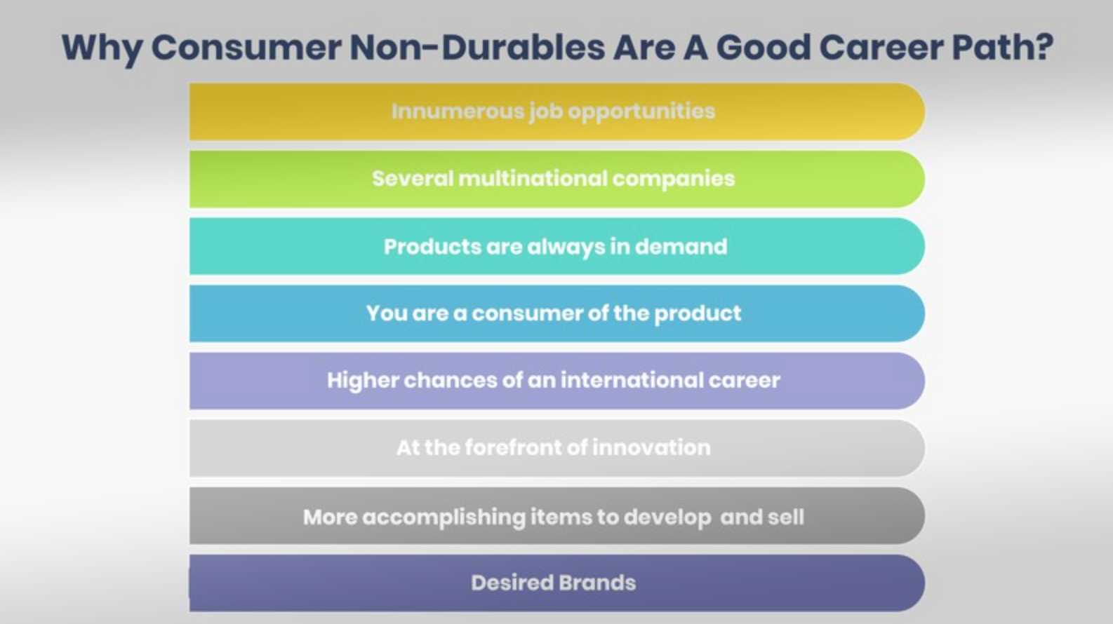 Is Consumer Non-Durables a Good Career Path