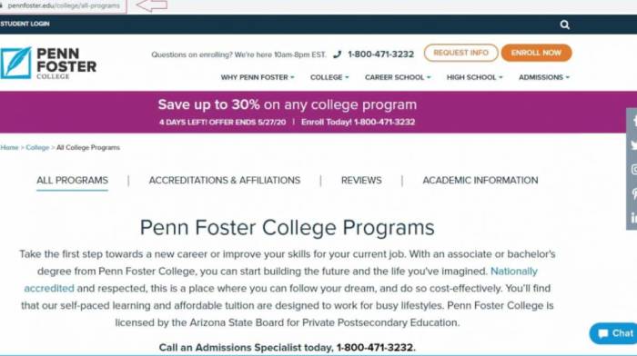 Penn Foster Student Login Portal